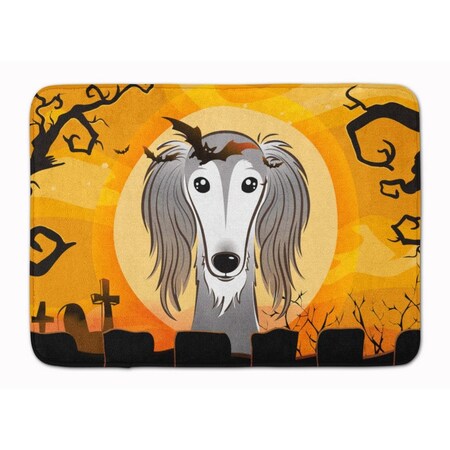 Carolines Treasures Halloween Saluki Machine Washable Memory Foam Mat BB1787RUG
